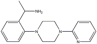1-{2-[4-(pyridin-2-yl)piperazin-1-yl]phenyl}ethan-1-amine 化学構造式