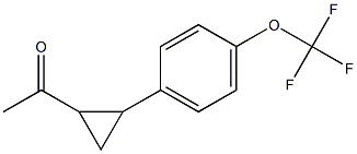 1-{2-[4-(trifluoromethoxy)phenyl]cyclopropyl}ethan-1-one 结构式