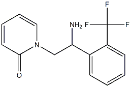 1-{2-amino-2-[2-(trifluoromethyl)phenyl]ethyl}pyridin-2(1H)-one 化学構造式