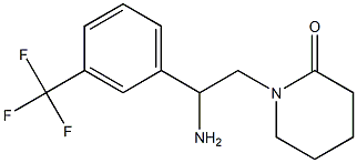 1-{2-amino-2-[3-(trifluoromethyl)phenyl]ethyl}piperidin-2-one,,结构式