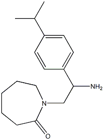 1-{2-amino-2-[4-(propan-2-yl)phenyl]ethyl}azepan-2-one Structure