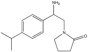 1-{2-amino-2-[4-(propan-2-yl)phenyl]ethyl}pyrrolidin-2-one