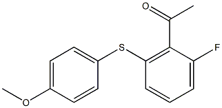 1-{2-fluoro-6-[(4-methoxyphenyl)sulfanyl]phenyl}ethan-1-one
