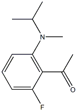1-{2-fluoro-6-[methyl(propan-2-yl)amino]phenyl}ethan-1-one Struktur