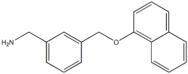 1-{3-[(1-naphthyloxy)methyl]phenyl}methanamine Structure