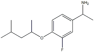 1-{3-fluoro-4-[(4-methylpentan-2-yl)oxy]phenyl}ethan-1-amine 结构式