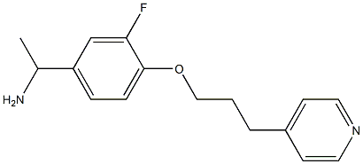 1-{3-fluoro-4-[3-(pyridin-4-yl)propoxy]phenyl}ethan-1-amine Structure