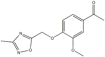 1-{3-methoxy-4-[(3-methyl-1,2,4-oxadiazol-5-yl)methoxy]phenyl}ethan-1-one