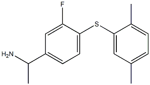  1-{4-[(2,5-dimethylphenyl)sulfanyl]-3-fluorophenyl}ethan-1-amine