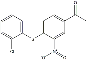 1-{4-[(2-chlorophenyl)sulfanyl]-3-nitrophenyl}ethan-1-one