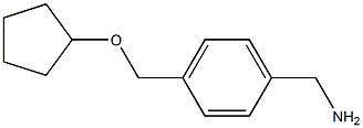 1-{4-[(cyclopentyloxy)methyl]phenyl}methanamine Structure