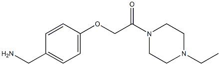 1-{4-[2-(4-ethylpiperazin-1-yl)-2-oxoethoxy]phenyl}methanamine Structure