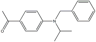 1-{4-[benzyl(propan-2-yl)amino]phenyl}ethan-1-one Struktur