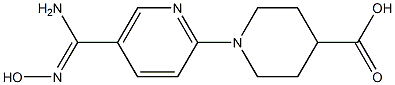 1-{5-[(Z)-amino(hydroxyimino)methyl]pyridin-2-yl}piperidine-4-carboxylic acid 结构式