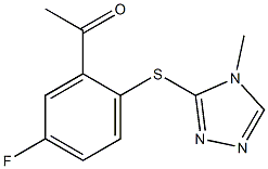  1-{5-fluoro-2-[(4-methyl-4H-1,2,4-triazol-3-yl)sulfanyl]phenyl}ethan-1-one