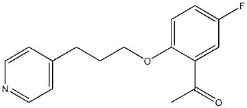 1-{5-fluoro-2-[3-(pyridin-4-yl)propoxy]phenyl}ethan-1-one Structure