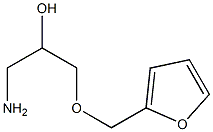 1-amino-3-(2-furylmethoxy)propan-2-ol 结构式