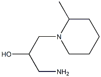 1-amino-3-(2-methylpiperidin-1-yl)propan-2-ol,,结构式