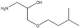 1-amino-3-(3-methylbutoxy)propan-2-ol Structure