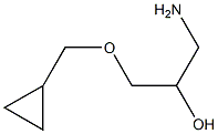 1-amino-3-(cyclopropylmethoxy)propan-2-ol 化学構造式