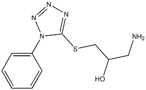 1-amino-3-[(1-phenyl-1H-1,2,3,4-tetrazol-5-yl)sulfanyl]propan-2-ol 结构式