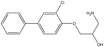 1-amino-3-[(3-chloro-1,1'-biphenyl-4-yl)oxy]propan-2-ol Structure