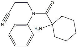 1-amino-N-(2-cyanoethyl)-N-phenylcyclohexane-1-carboxamide
