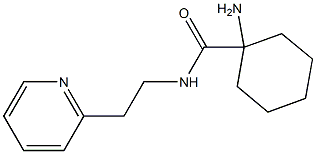 1-amino-N-(2-pyridin-2-ylethyl)cyclohexanecarboxamide 化学構造式