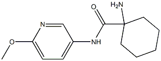 1-amino-N-(6-methoxypyridin-3-yl)cyclohexanecarboxamide Structure