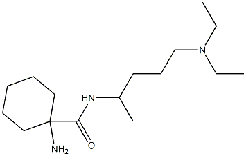 1-amino-N-[4-(diethylamino)-1-methylbutyl]cyclohexanecarboxamide Structure