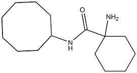 1-amino-N-cyclooctylcyclohexanecarboxamide Structure