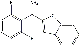1-benzofuran-2-yl(2,6-difluorophenyl)methanamine Struktur