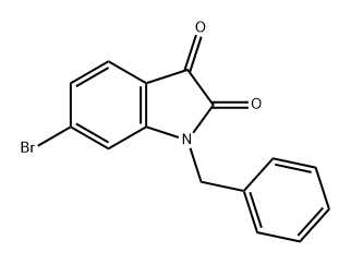 1-benzyl-6-bromo-2,3-dihydro-1H-indole-2,3-dione Structure