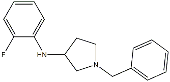 1-benzyl-N-(2-fluorophenyl)pyrrolidin-3-amine Struktur