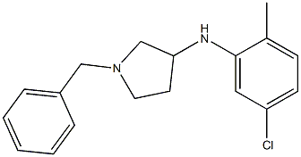 1-benzyl-N-(5-chloro-2-methylphenyl)pyrrolidin-3-amine Struktur