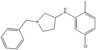 1-benzyl-N-(5-chloro-2-methylphenyl)pyrrolidin-3-amine 化学構造式