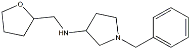 1-benzyl-N-(oxolan-2-ylmethyl)pyrrolidin-3-amine 结构式