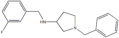 1-benzyl-N-[(3-fluorophenyl)methyl]pyrrolidin-3-amine