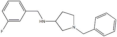  1-benzyl-N-[(3-fluorophenyl)methyl]pyrrolidin-3-amine