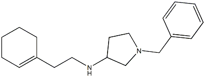 1-benzyl-N-[2-(cyclohex-1-en-1-yl)ethyl]pyrrolidin-3-amine Struktur