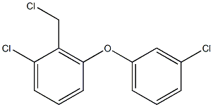 1-chloro-2-(chloromethyl)-3-(3-chlorophenoxy)benzene Struktur