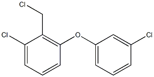 1-chloro-2-(chloromethyl)-3-(3-chlorophenoxy)benzene 化学構造式