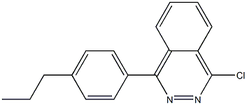 1-chloro-4-(4-propylphenyl)phthalazine 化学構造式
