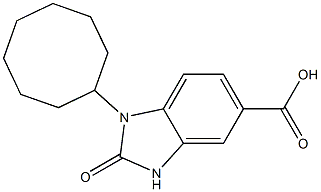 1-cyclooctyl-2-oxo-2,3-dihydro-1H-1,3-benzodiazole-5-carboxylic acid Structure