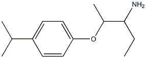 1-ethyl-2-(4-isopropylphenoxy)propylamine,,结构式