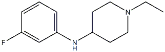 1-ethyl-N-(3-fluorophenyl)piperidin-4-amine,,结构式