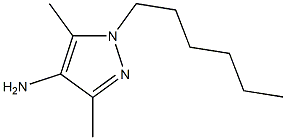 1-hexyl-3,5-dimethyl-1H-pyrazol-4-amine,,结构式