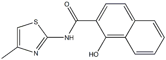 1-hydroxy-N-(4-methyl-1,3-thiazol-2-yl)naphthalene-2-carboxamide Structure