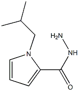1-isobutyl-1H-pyrrole-2-carbohydrazide Struktur