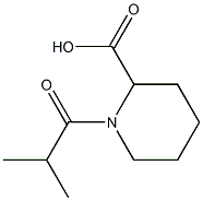 1-isobutyrylpiperidine-2-carboxylic acid Structure